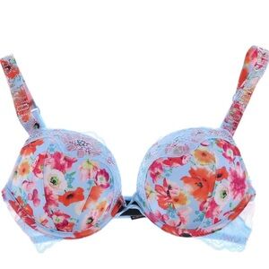 Floral Victoria secret very sexy push up 38c new bra